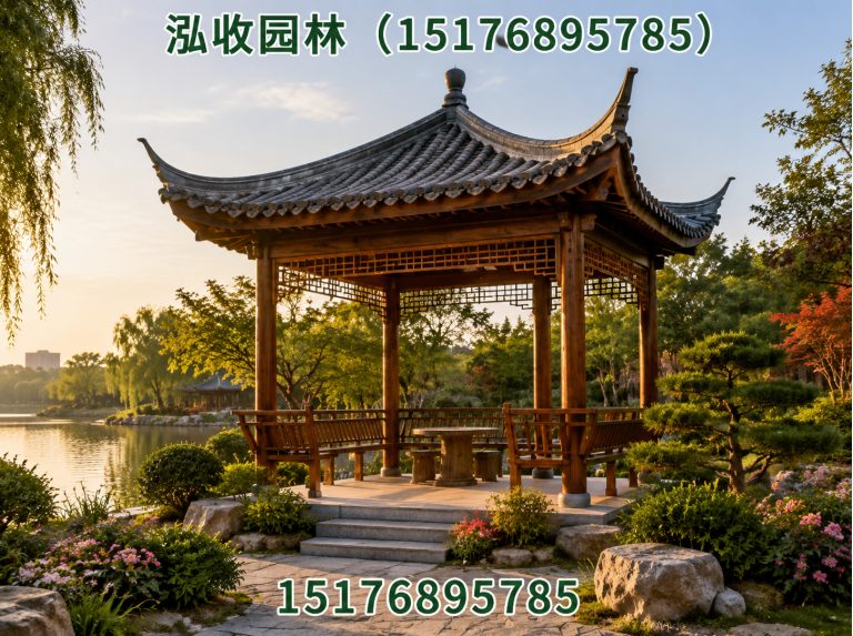 阿拉善京津冀防腐木工程展示图